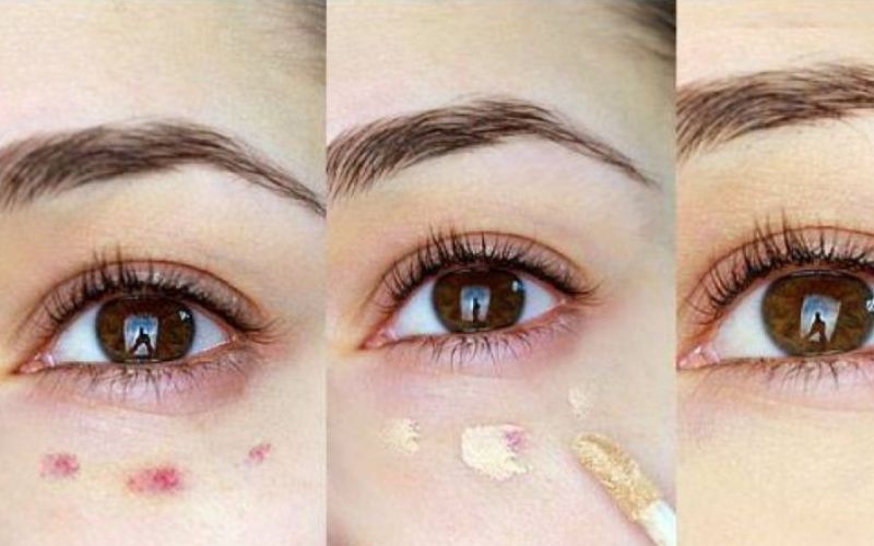 trang điểm mắt bằng son môi