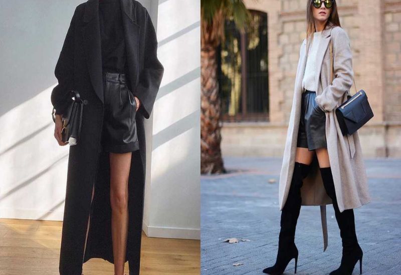 áo dạ dài kết hợp với quần gì