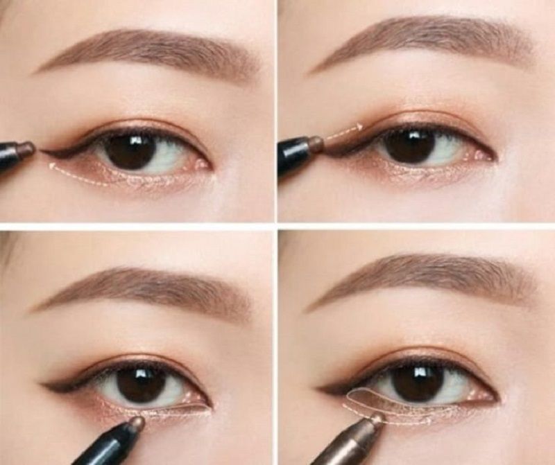 cách trang điểm cho mắt một mí