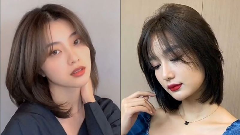 kiểu tóc đẹp cho người mặt vuông nữ