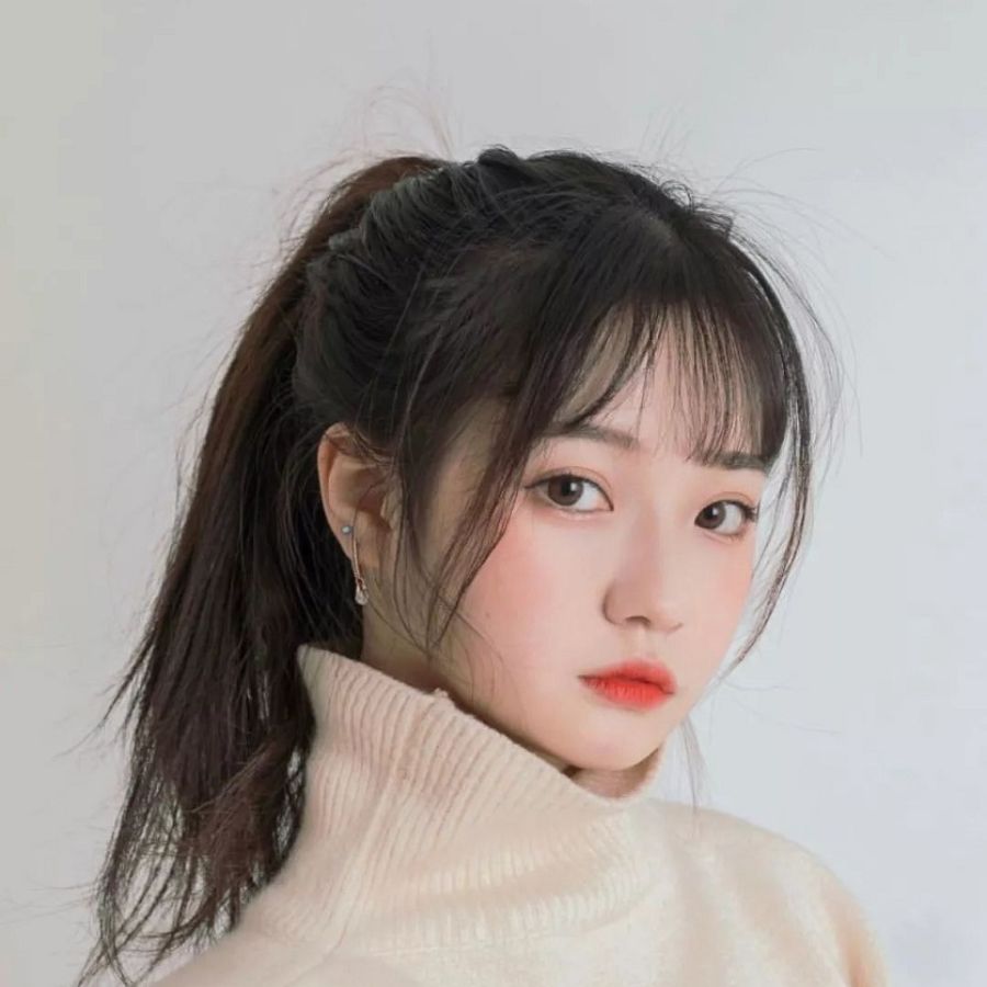buộc tóc cao hàn quốc