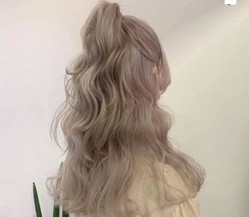 buộc tóc cao hàn quốc
