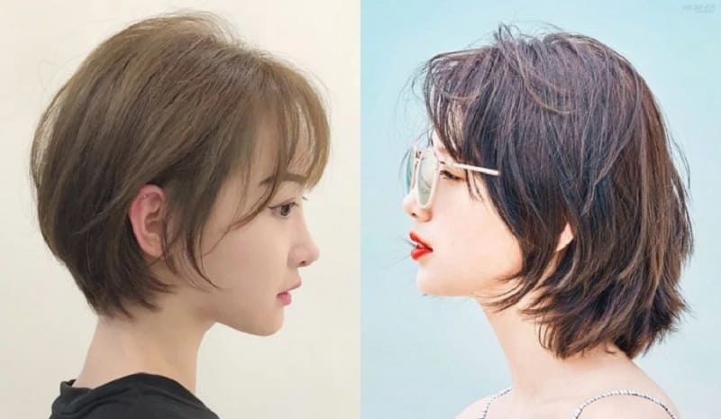 mặt gầy để tóc gì hợp