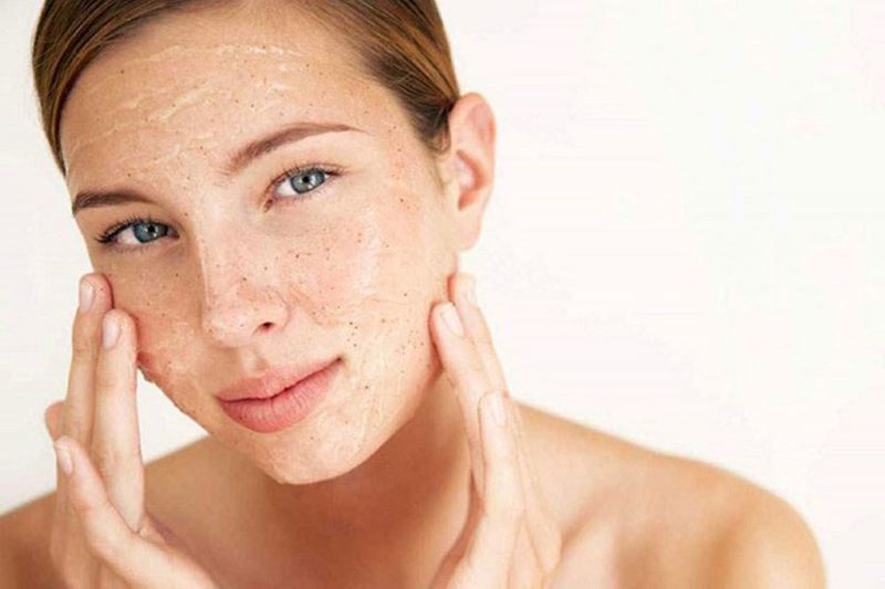 tẩy tế bào chết bằng sữa chua không đường