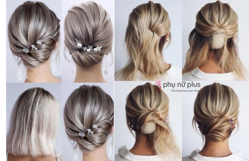 Những kiểu búi tóc đi tiệc dành cho tóc ngắn không kém phần sang trọng