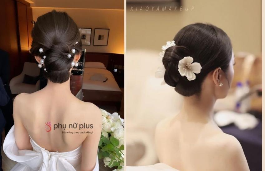 Những kiểu tóc đi tiệc không thể thiếu tóc búi thấp cổ điển