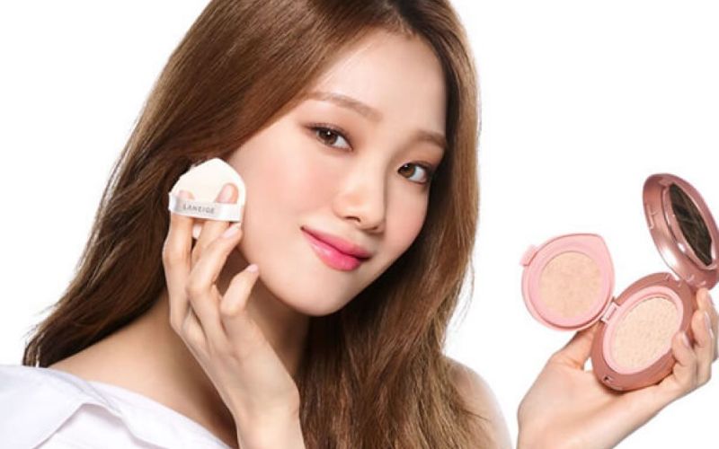 các bước trang điểm với cushion và kem chống nắng