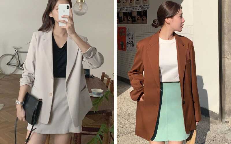 cách mặc vest nữ không bị già