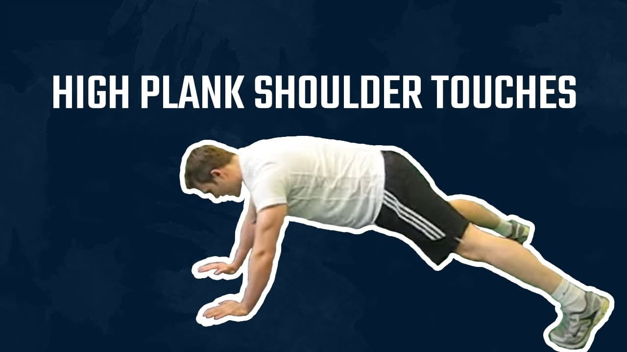 hướng dẫn các bước high plank tay chạm vai chuẩn cho nam