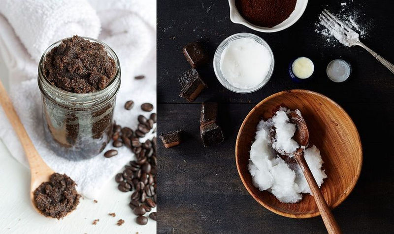 tẩy da chết bằng bã cà phê cho mặt