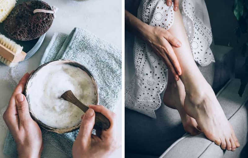 cách tẩy da chết bằng đường nâu