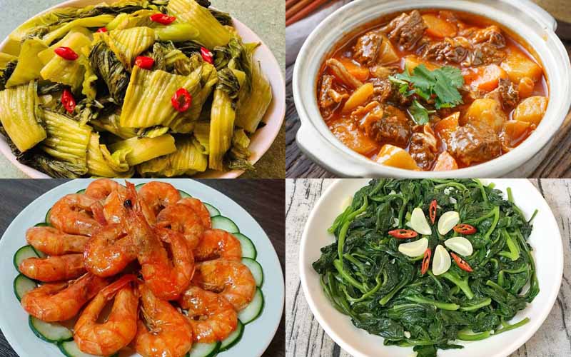 Thực đơn mùa đông miền Bắc ngày Chủ nhật