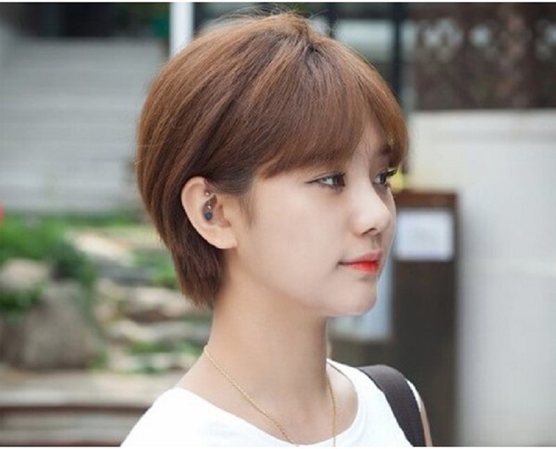 kiểu tóc ngắn cá tính cho nữ mặt tròn