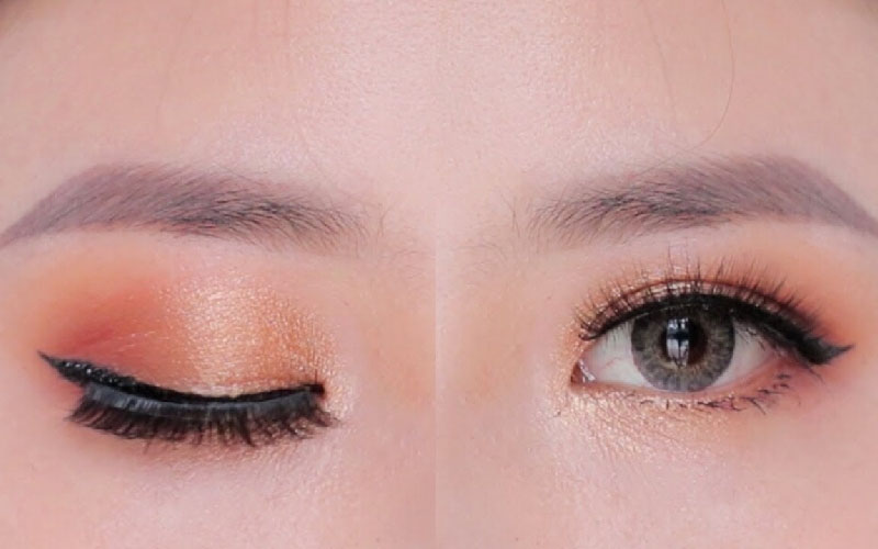 trang điểm mắt tông cam