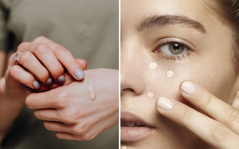 cách đánh kem nền bằng tay