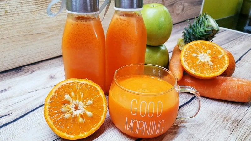 uống nước cam có trắng da không