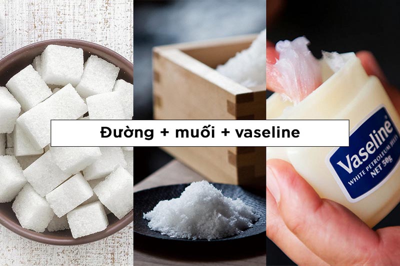 cách tẩy da chết môi bằng vaseline